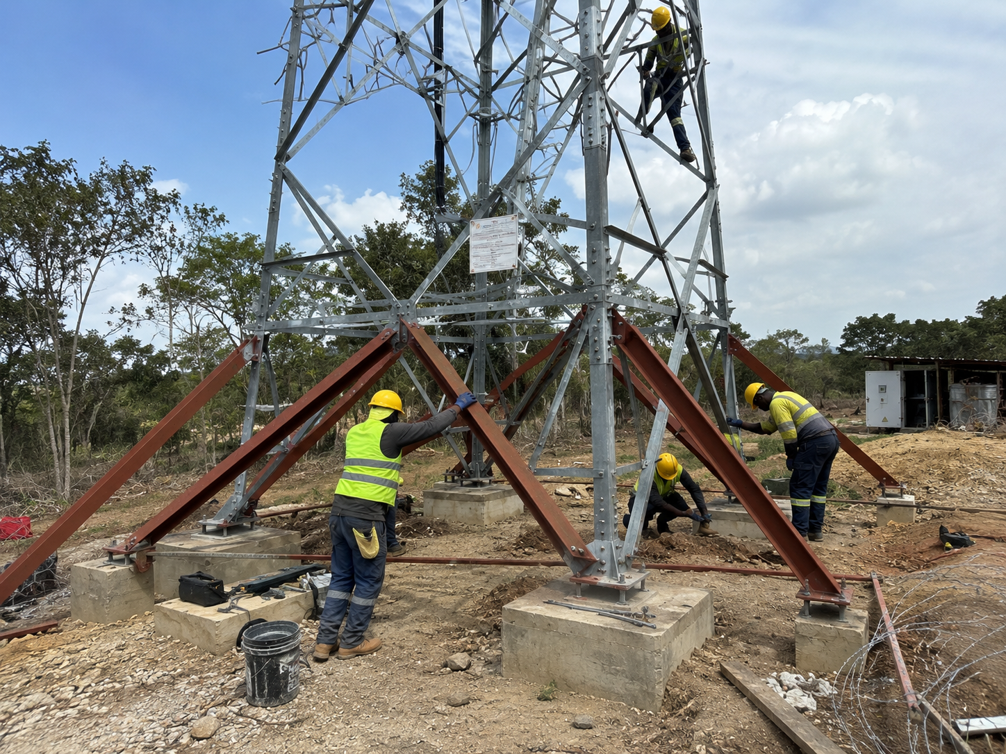 Renforcement de pylône télécom